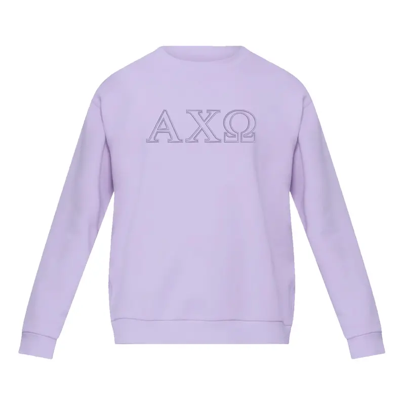 Alpha Chi Omega Lululemon Steady State Crew - Lavender Frost 1