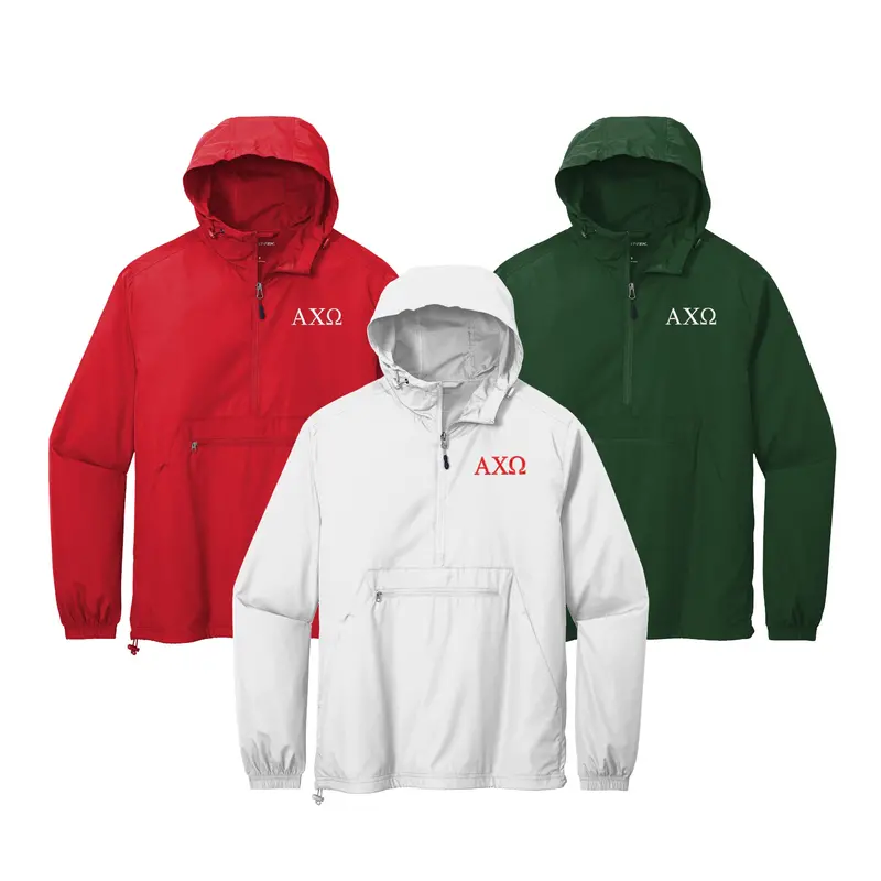 Alpha Chi Omega Windbreaker - Letters 1