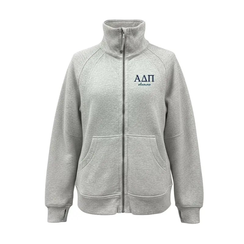 Alpha Delta Pi Alumna Lululemon Long Scuba Oversized Funnel - Full-Zip 1