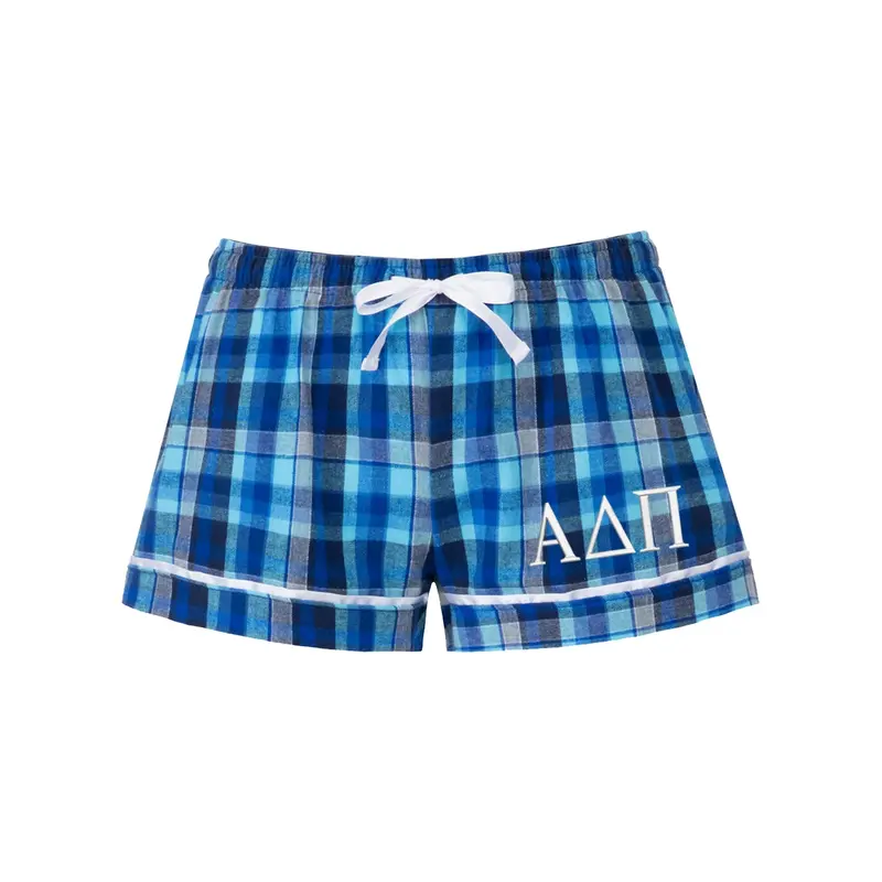 Alpha Delta Pi Flannel Boxer Shorts 1