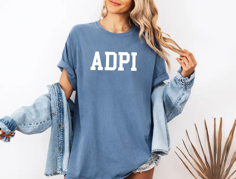 Alpha Delta Pi Heavyweight Short Sleeve T-Shirt - Adpi Comfort Colors Tee 1