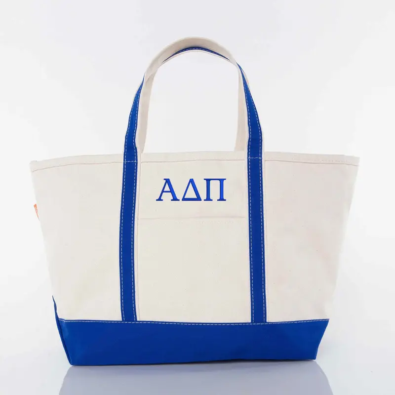 Alpha Delta Pi Large Canvas Tote Bag 1