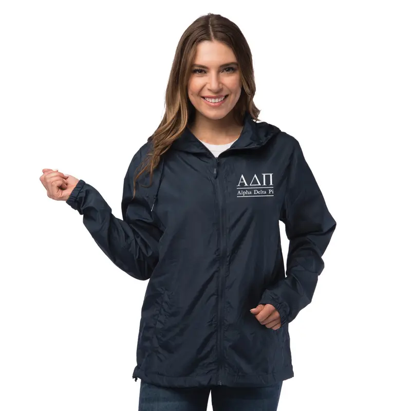 Alpha Delta Pi Lightweight Windbreaker Jacket 1