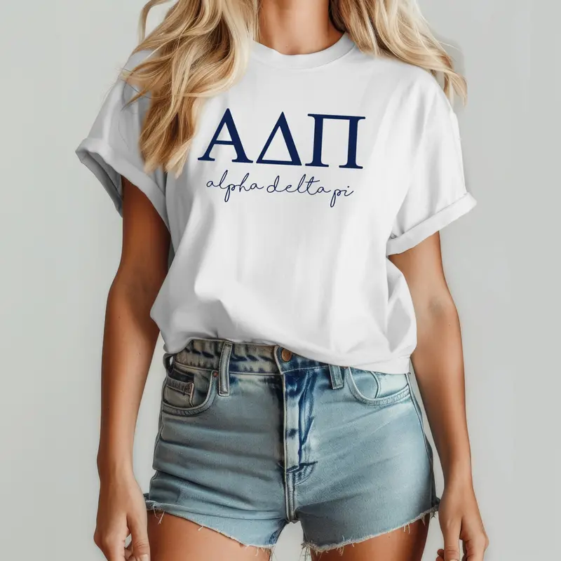 Alpha Delta Pi Short Sleeve T-Shirt - Shoreline Tee 1