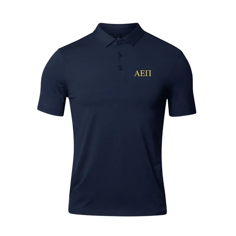 Alpha Epsilon Pi Lululemon Evolution Short-Sleeve Polo - Navy 1