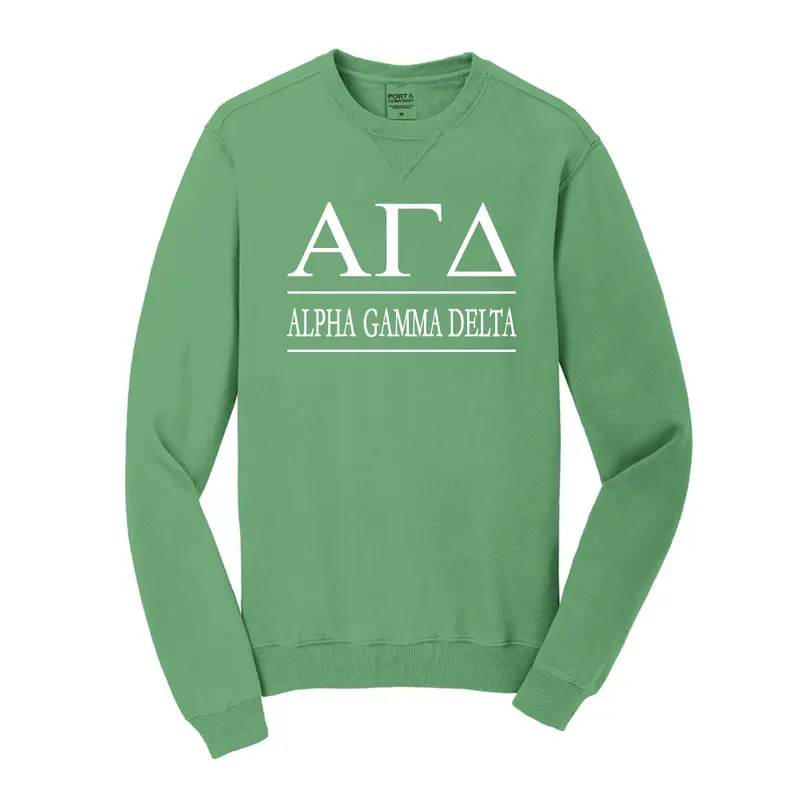 Alpha Gamma Delta Vintage Color Crewneck Sweatshirt 5