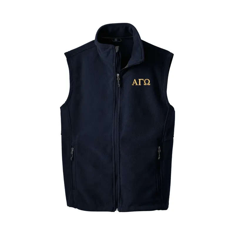 Alpha Gamma Omega Fleece Vest 1