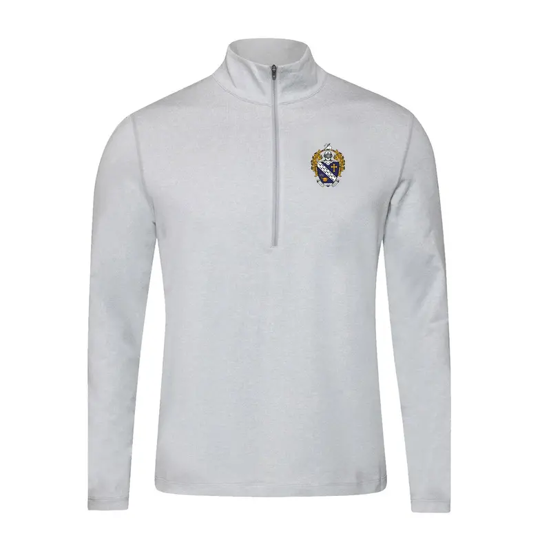 Alpha Gamma Omega Lululemon Soft Jersey Half Zip - Crest 1