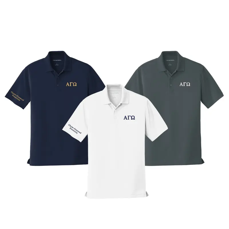 Alpha Gamma Omega Performance Polo 1