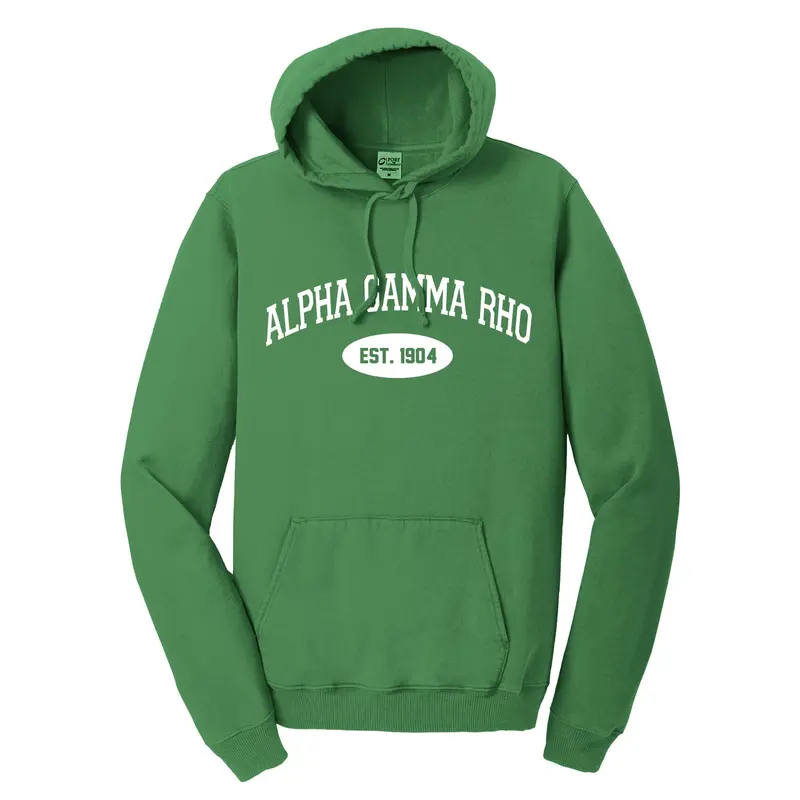 Alpha Gamma Rho Hooded Pullover Vintage Sweatshirt 1