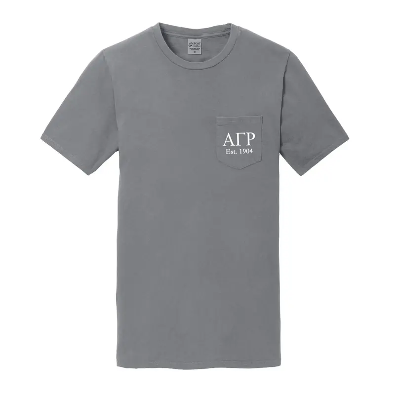 Alpha Gamma Rho Short Sleeve Pocket Tee 1