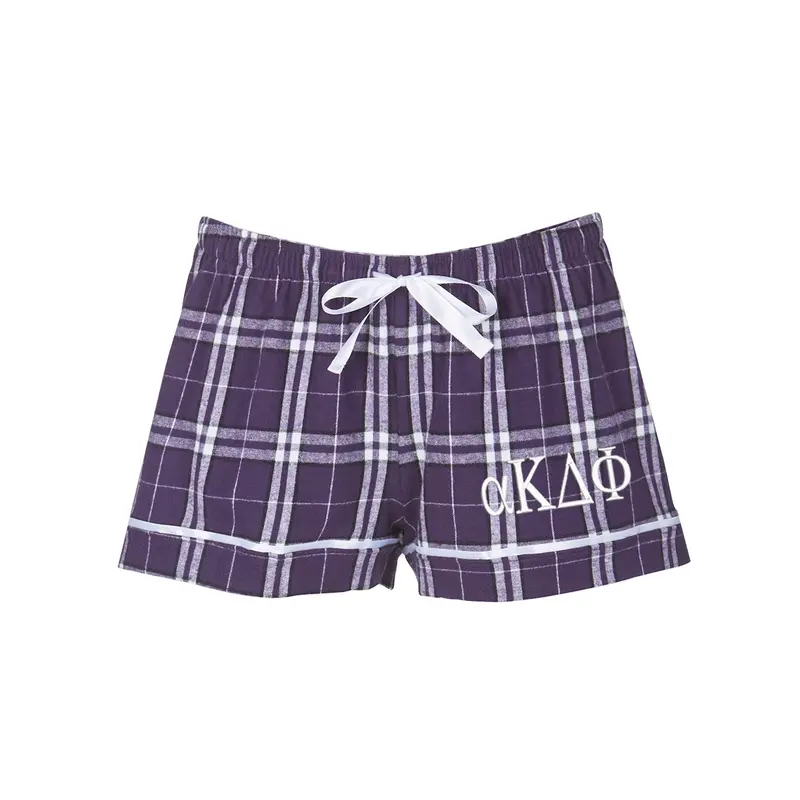 Alpha Kappa Delta Phi Flannel Boxer Shorts 1