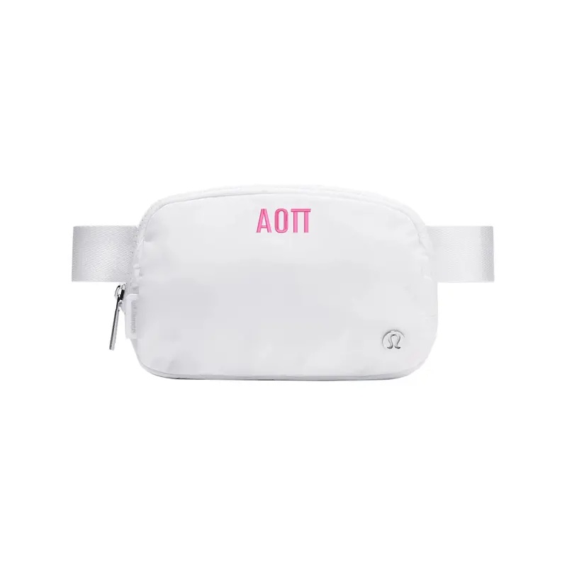 Alpha Omicron Pi Lululemon Everywhere Belt Bag - White 1