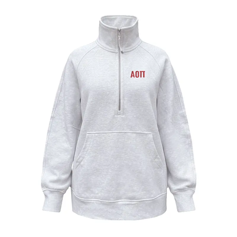 Alpha Omicron Pi Lululemon Scuba Oversized Funnel-Neck Half Zip Long - Xi Omicron Parents Club 1