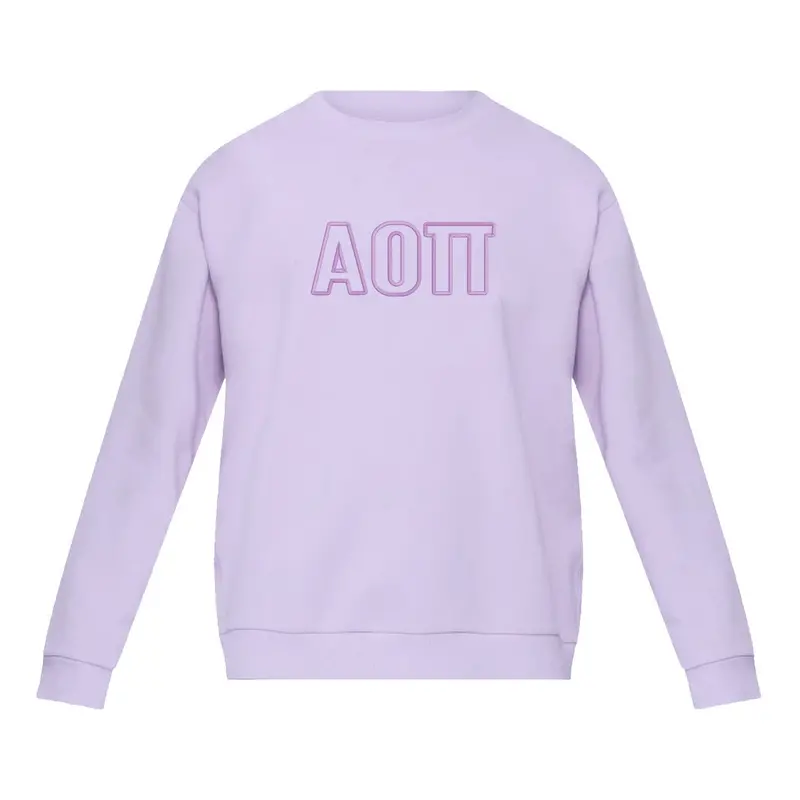 Alpha Omicron Pi Lululemon Steady State Crew - Lavender Frost 1