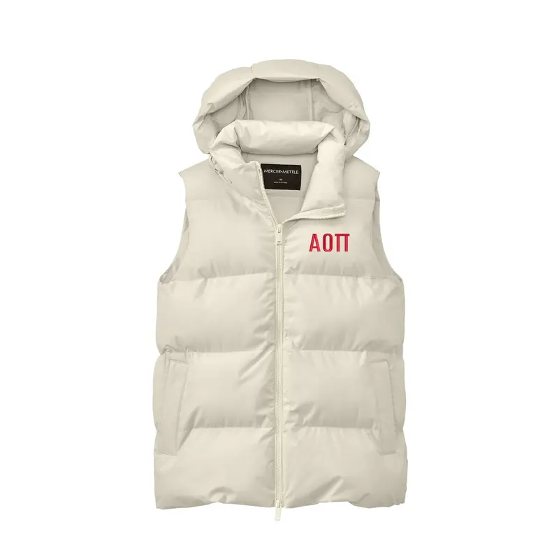 Alpha Omicron Pi Mercer+Mettle® Women’S Puffy Vest 1