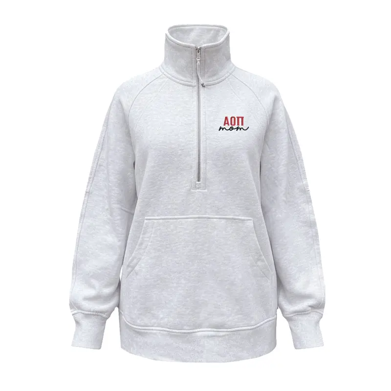 Alpha Omicron Pi Mom Lululemon Scuba Oversized Funnel-Neck Half Zip Long 1