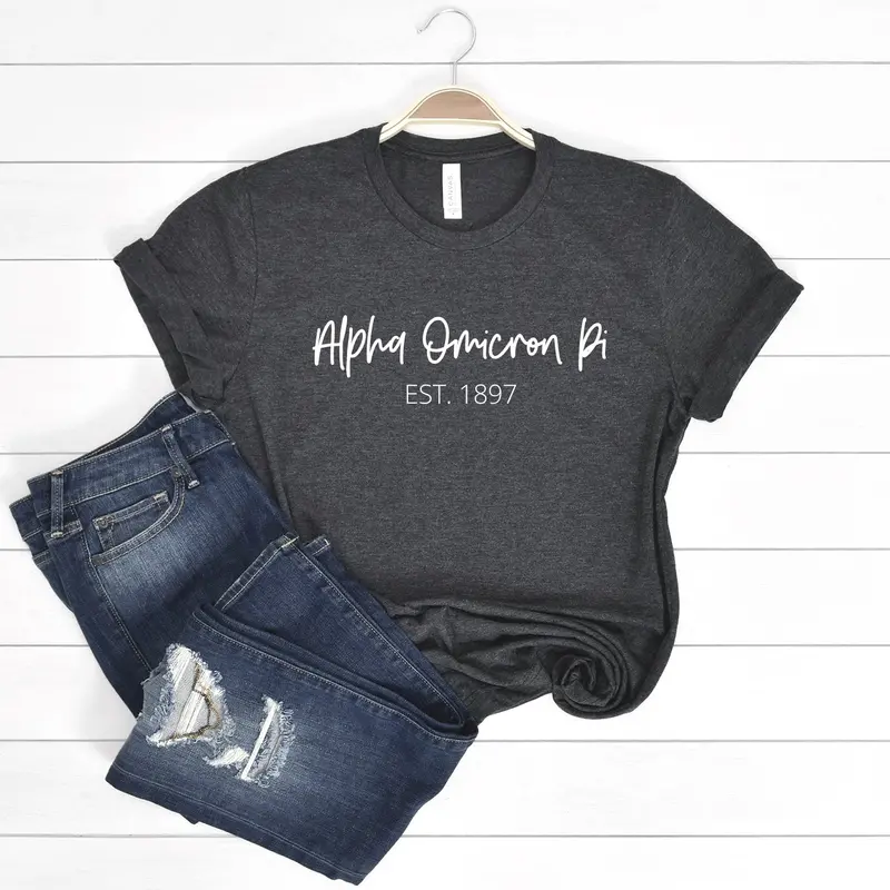 Alpha Omicron Pi Short Sleeve T-Shirt - Golden Tee 1