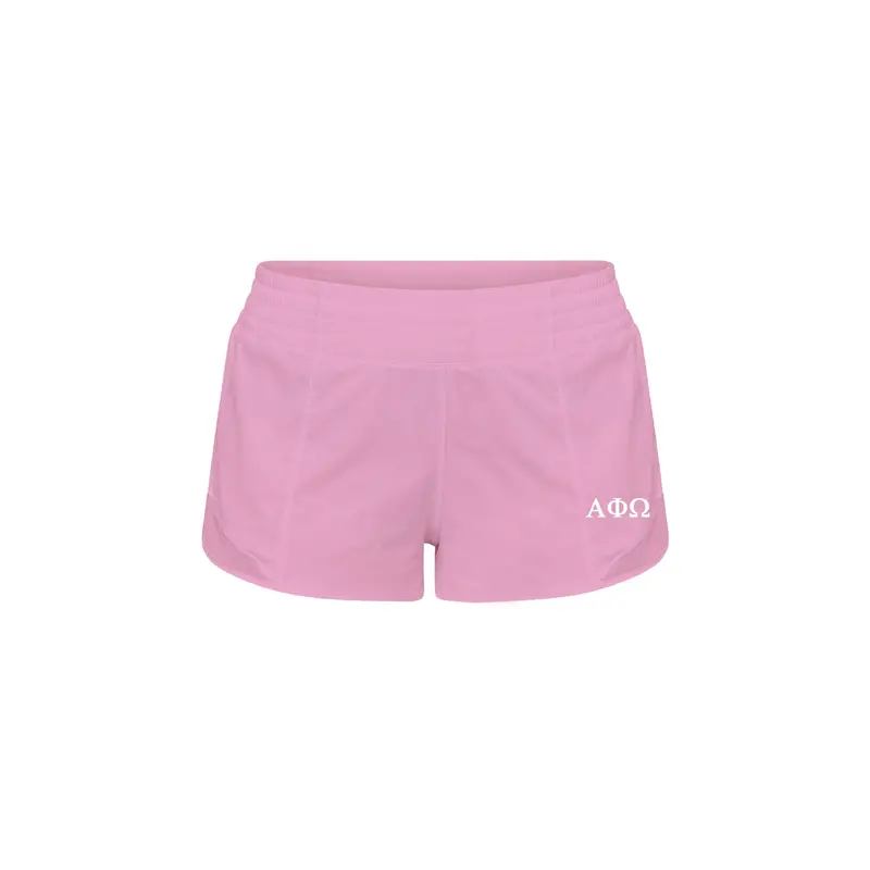 Alpha Phi Omega Lululemon Hotty Hot High-Rise Lined Short 2.5" - Pink Frosting 1