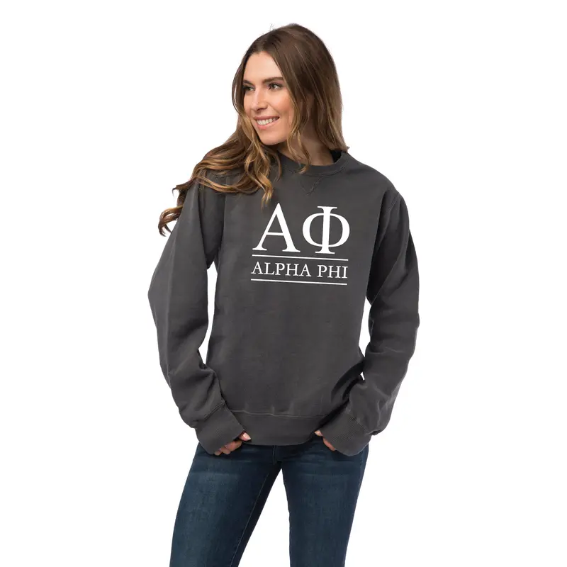 Alpha Phi Vintage Color Crewneck Sweatshirt 2