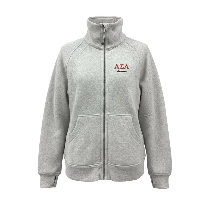 Alpha Sigma Alpha Alumna Lululemon Long Scuba Oversized Funnel - Full-Zip 1