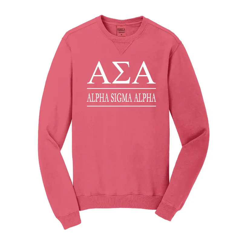 Alpha Sigma Alpha Vintage Color Crewneck Sweatshirt 4