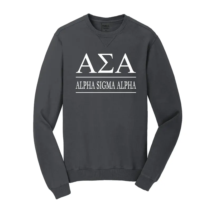 Alpha Sigma Alpha Vintage Color Crewneck Sweatshirt 6