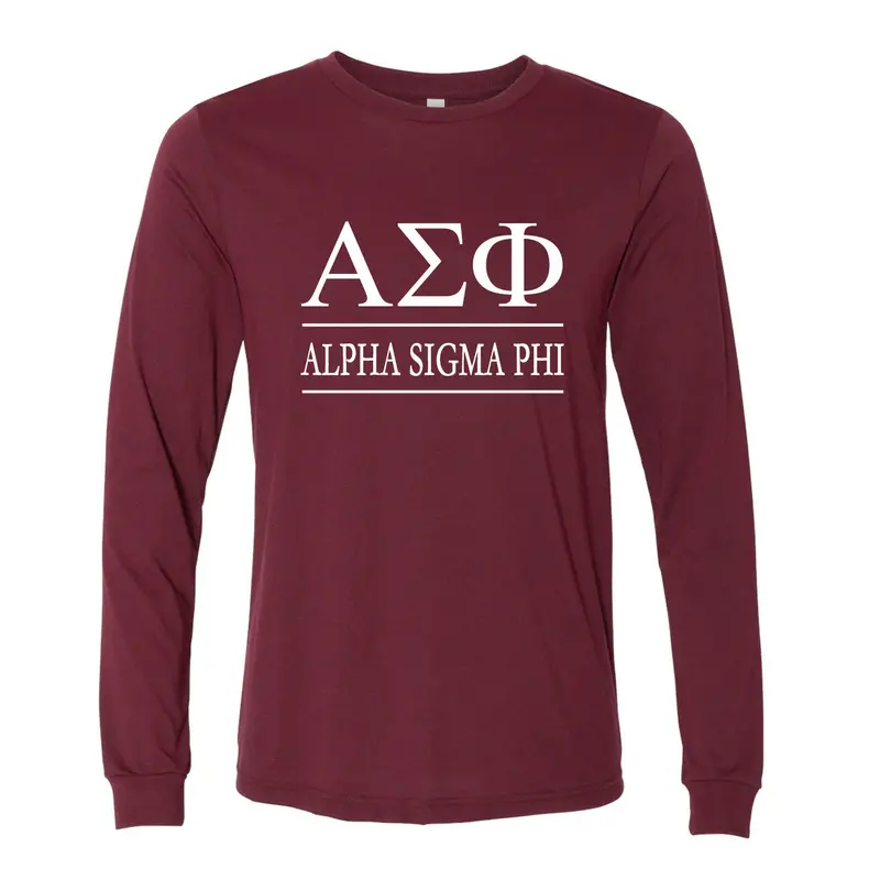 Alpha Sigma Phi Long Sleeve Tee 1
