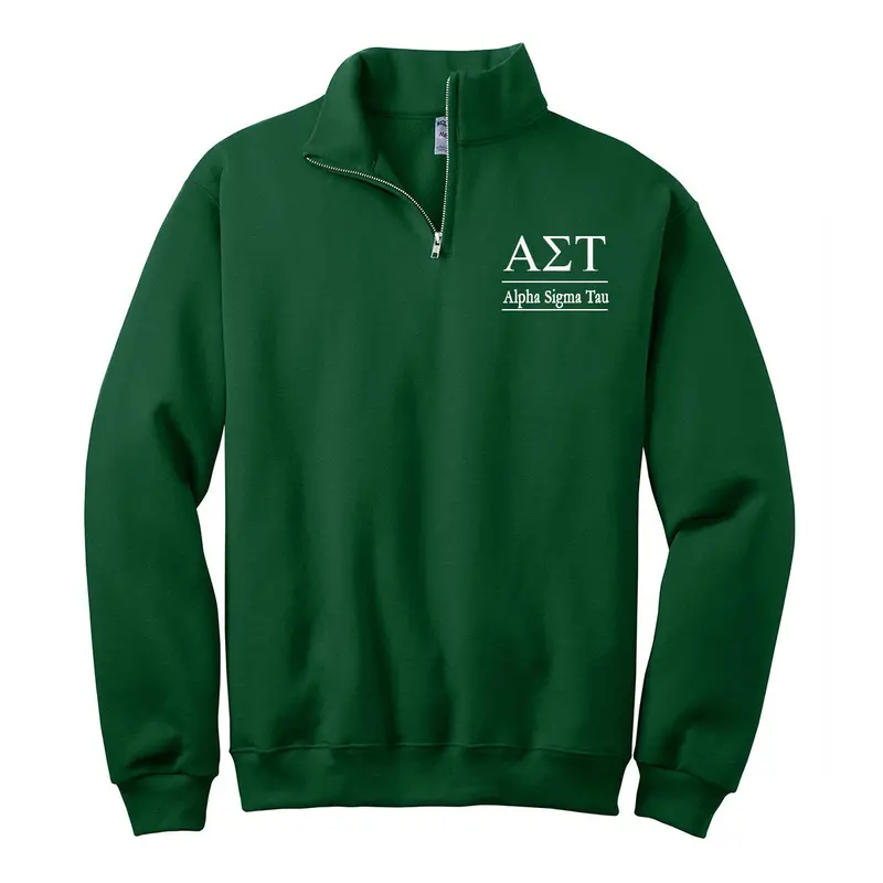 Alpha Sigma Tau Quarter Zip Pullover 1