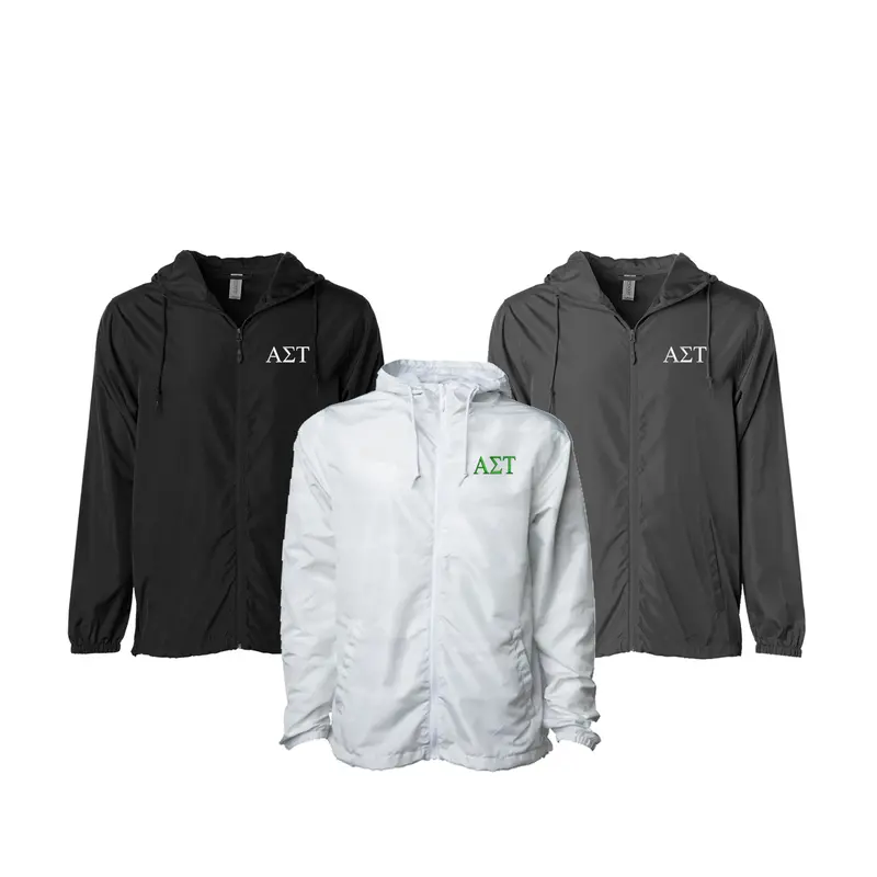 Alpha Sigma Tau Windbreaker Jacket - Letters 1