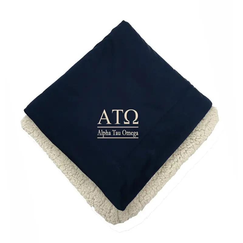 Alpha Tau Omega Sherpa Lined Blanket 1