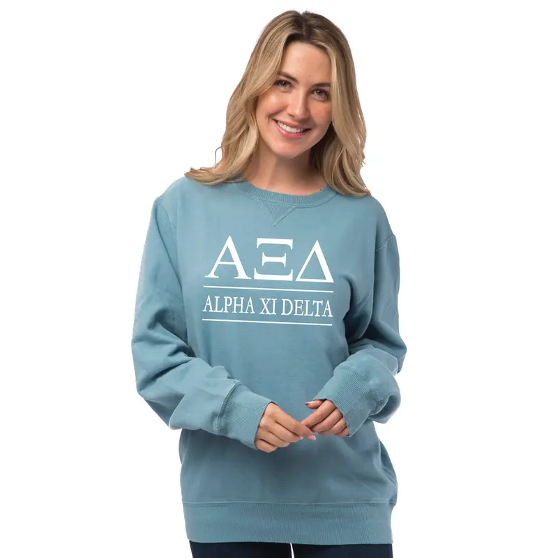 Alpha Xi Delta Vintage Color Crewneck Sweatshirt 1