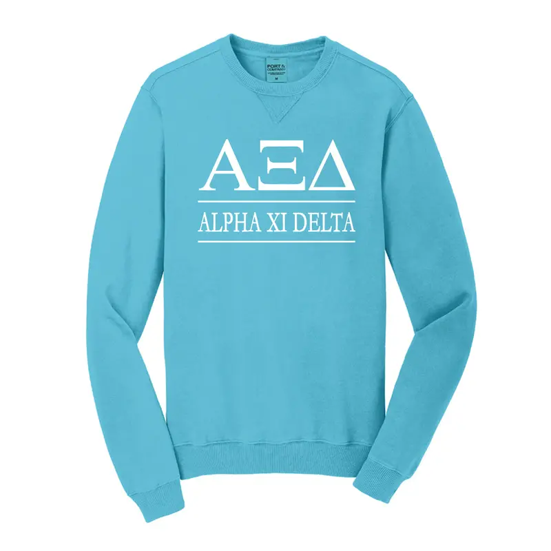 Alpha Xi Delta Vintage Color Crewneck Sweatshirt 5