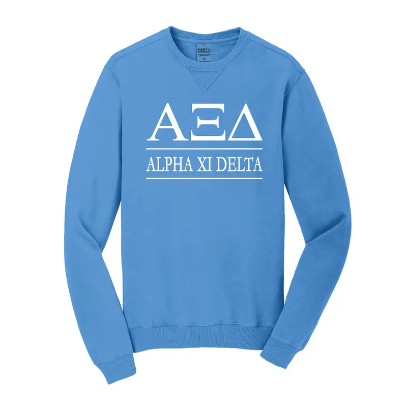 Alpha Xi Delta Vintage Color Crewneck Sweatshirt 6