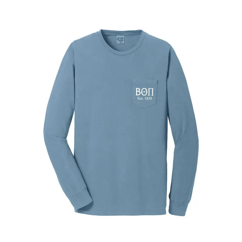 Beta Theta Pi Long Sleeve Pocket Tee 1