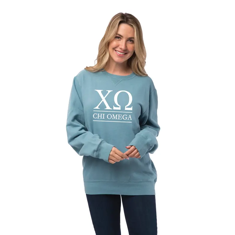 Chi Omega Vintage Color Crewneck Sweatshirt 3
