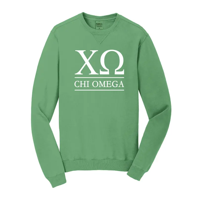 Chi Omega Vintage Color Crewneck Sweatshirt 7
