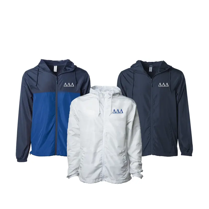 Delta Delta Delta Windbreaker Jacket - Letters 1