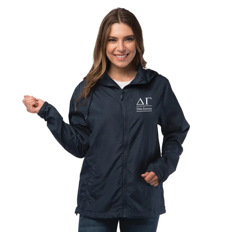 Delta Gamma Lightweight Windbreaker Jacket 1