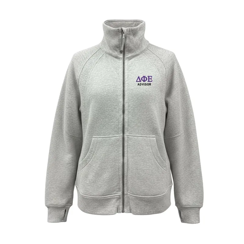 Delta Phi Epsilon Advisor Lululemon Long Scuba Oversized Funnel - Full-Zip 1