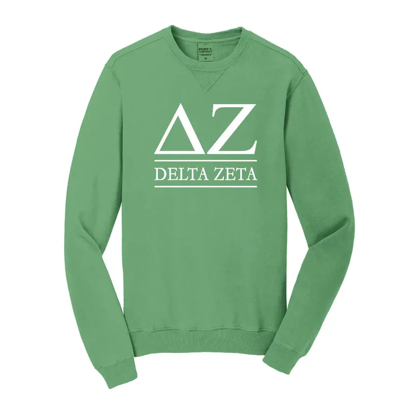 Delta Zeta Vintage Color Crewneck Sweatshirt 4
