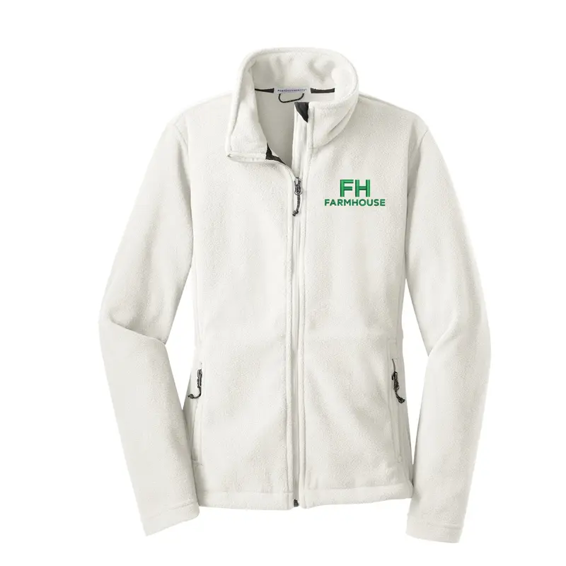 Farmhouse Ladies Fleece Jacket - Choose Logo 1
