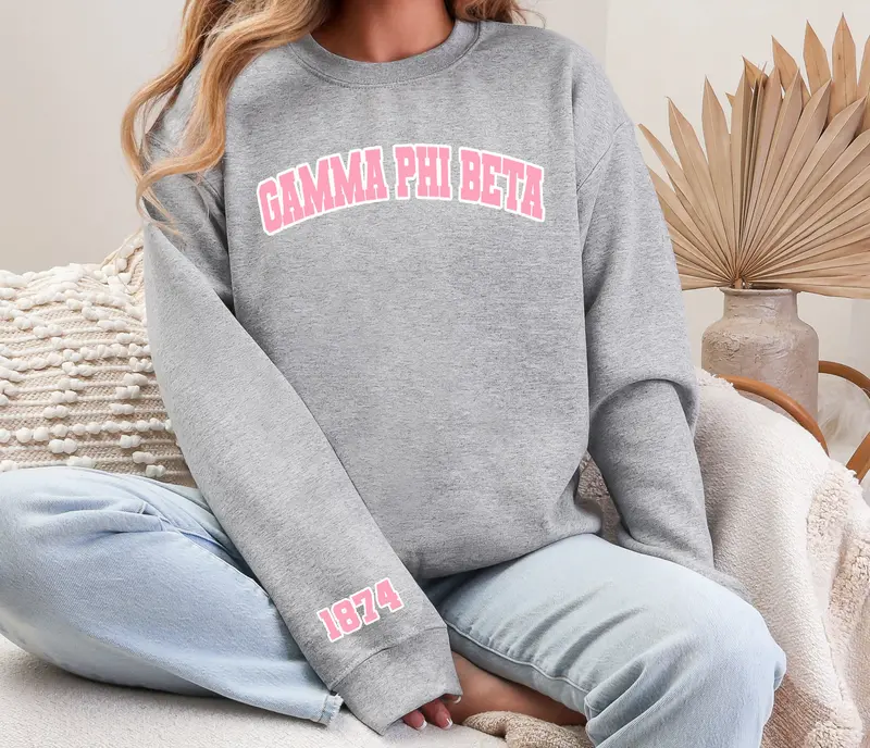 Gamma Phi Beta Crewneck 1874 1
