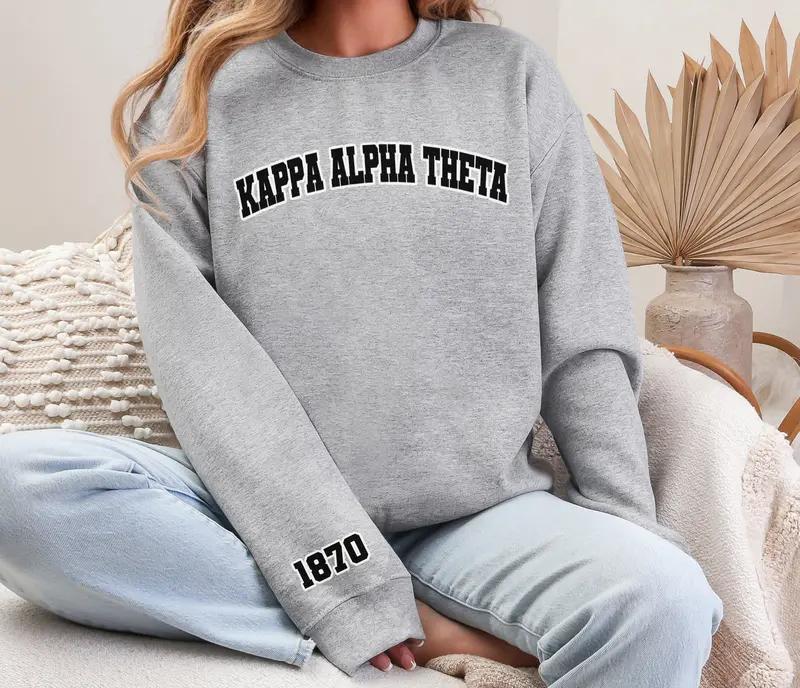 Kappa Alpha Theta Crewneck 1870 1
