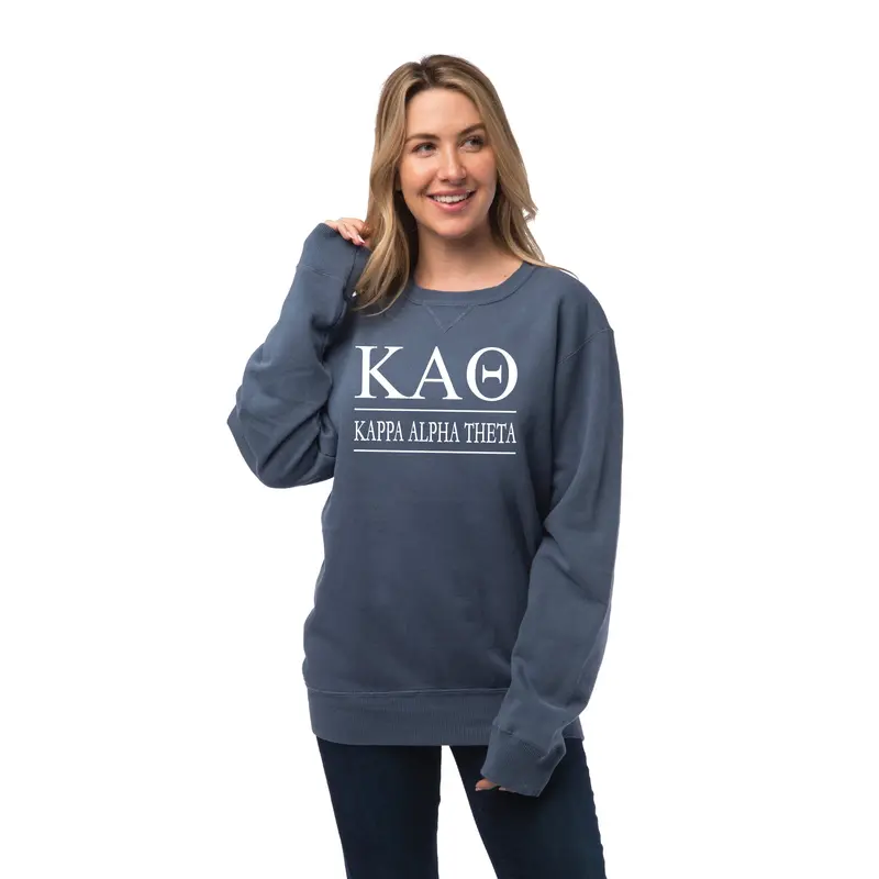 Kappa Alpha Theta Vintage Color Crewneck Sweatshirt 2
