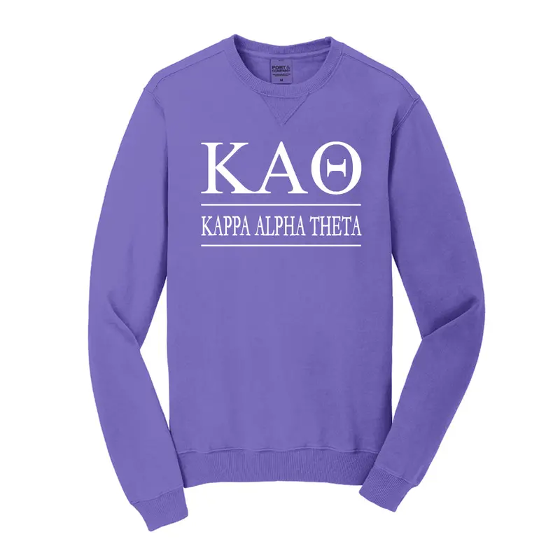 Kappa Alpha Theta Vintage Color Crewneck Sweatshirt 7