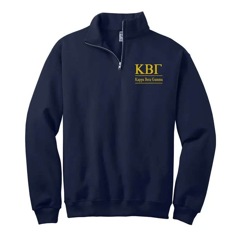 Kappa Beta Gamma Quarter Zip Pullover 1