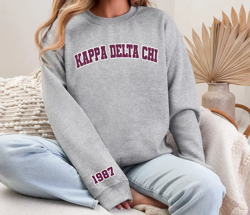 Kappa Delta Chi Varsity Crewneck 1987 1