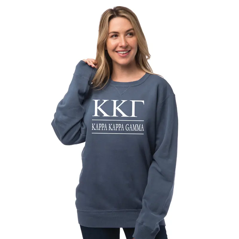 Kappa Kappa Gamma Vintage Color Crewneck Sweatshirt 1