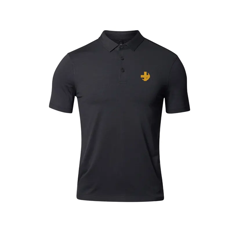 Lambda Chi Alpha Cross Lululemon Evolution Short-Sleeve Polo - Black 1